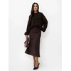 Tamsiai rudas megztinis oversize