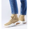 Tamsiai smėlio spalvos sporto laisvalaikio bateliai Sanschagrin
