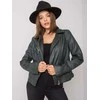 Tamsiai žalia striukė