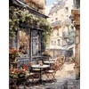 Tapyba pagal skaičius Jauki Paryžiaus kavinė 40 × 50 cm