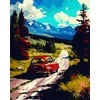 Tapyba pagal skaičius Kalnų kelio nuotykis 40 × 50 cm