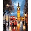 Tapyba pagal skaičius Londono vakaras – Big Benas ir raudonasis autobusas, 40 × 50 cm