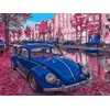 Tapyba pagal skaičius – Mėlynas senovinis automobilis, 30×40 cm