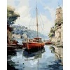 Tapyba pagal skaičius Viduržemio jūros uostas 40 × 50 cm