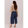 Taškuotos kelnės Culottes
