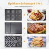 Sumuštinių keptuvas Taylor Swoden 3 viename sumuštinių keptuvė ir vaflinė su keičiamomis plokštėmis, 1200 W