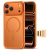Tech-Protect Magpeak Magsafe CC dėklas, skirtas iPhone 17 Pro Max - Matinis Oranžinis