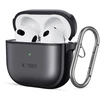 Tech-Protect Plonas dėklas su kabliuku skirtas AirPods 4 - Juodas