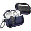 Tech-Protect Plonas dėklas su kabliuku skirtas AirPods Pro 3 - Tamsiai mėlyna