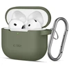 Tech-Protect Silikoninis dėklas su kabliuku AirPods 4 - Žalias