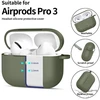 Tech-Protect Silikoninis dėklas su kabliuku, skirtas AirPods Pro - Olivinis