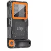 Tech-Protect Vandeniui nepralaidus dėklas IPX8 skirtas 4.7-6.7 colių išmaniesiems telefonams - Juodas ir oranžinis