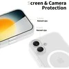„Tech-Protect MagSlim MagSafe“ dėklas, skirtas „iPhone 17“ – matinės baltos spalvos