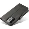 Telefono dėklas Case for Nothing Phone 1 dangtelis su atverčiamu piniginės stovu juodos spalvos