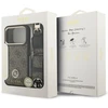 Guess 4G Strass Logo & Big Strap Metal Mygtukai MagSafe dėklas skirtas Apple iPhone 17 Pro Brown