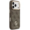 Guess 4G Strass Logo & Big Strap Metal Mygtukai MagSafe dėklas skirtas Apple iPhone 17 Pro Brown