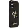 Telefono dėklas Guess Silicone Big 4G Script iPhone 17, juodas