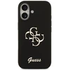 Telefono dėklas Guess Silicone Big 4G Script iPhone 17, juodas