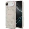 Dėklas Guess 4G Circle Classic Logo MagSafe skirtas Apple iPhone Air rožinės spalvos
