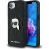 Dėklas Karl Lagerfeld Monogram Karl Head Pin iPhone 16e Case - Juodas