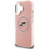 Karl Lagerfeld IML K&CH Heads Repeated Logo MagSafe dėklas Apple iPhone 16 rožinės spalvos