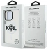 „Karl Lagerfeld IML Karl Sketch Logo MagSafe“ dėklas, skirtas „iPhone 16 Pro“ – skaidrus