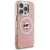 Dėklas Karl Lagerfeld IML Choupette Head Logo MagSafe Case for iPhone 16 Pro - Rožinė