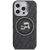 Karl Lagerfeld IML K&CH Heads Repeated Logo MagSafe dėklas Apple iPhone 16 Pro juodos spalvos