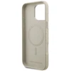 Dėklas Karl Lagerfeld FW Stamped Karl MagSafe Case for iPhone 16 Pro - rusvai gelsvas