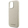 Dėklas Karl Lagerfeld FW Stamped Karl MagSafe Case for iPhone 16 Pro - rusvai gelsvas