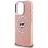 Dėklas Karl Lagerfeld IML Choupette Head Logo MagSafe Case for iPhone 16 Pro - Rožinė