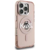 Dėklas Karl Lagerfeld IML Choupette Sketch Logo MagSafe Case for iPhone 16 Pro Max - Rožinė