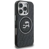 Karl Lagerfeld IML K&CH Heads Repeated Logo MagSafe dėklas Apple iPhone 16 Pro Max juodos spalvos