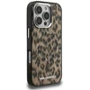 Karl Lagerfeld IML Leopard MagSafe dėklas Apple iPhone 16 Pro Max rudos spalvos