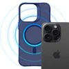 Dėklas 3Mk apsaugos 3mk dūminis „MagCase“, skirtas „iPhone 16 Pro Max“ – Mėlyna-permatomas