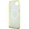 „Guess IML Metal Glitter 4G Circle Triangle MagSafe“ dėklas, skirtas iPhone 16e - ruda