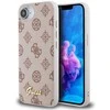 Guess Peony Script logotipas MagSafe iPhone 16e dėklas – rudas