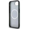 GUESS dėklas, skirtas IPHONE 16e (SE 4 2025) suderinamas su MagSafe GUHMPSE4HG4PRTGK (IML Metal Glitter 4G Circle Triangle) juodas