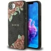 Guess 4G Flowers Print MagSafe dėklas iPhone 16e - juodas