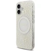 Guess IML Flowers Allover virvelė MagSafe dėklas skirtas Apple iPhone 17 baltos spalvos