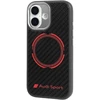Dėklas Audi RSQ Carbon Fiber Sport Raudona Circle MagSafe for Apple iPhone 17 juodos spalvos