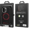 Dėklas Audi RSQ Carbon Fiber Sport Raudona Circle MagSafe for Apple iPhone 17 juodos spalvos