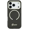Dėklas Guess IML Script Metal MagSafe Case for iPhone 17 - Juodas