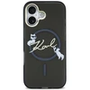 Dėklas Karl Lagerfeld IML Choupettes Karl Script Logo MagSafe iPhone 17 Case - Juodas