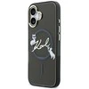Dėklas Karl Lagerfeld IML Choupettes Karl Script Logo MagSafe iPhone 17 Case - Juodas