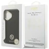 Dėklas Guess Grained Strass Logo MagSafe Apple iPhone 17 juodos spalvos