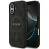 GUESS dėklas, skirtas IPHONE 17, suderinamas su MagSafe GUHMP17SG4GFRK (PU 4G Ring Classic Logo) juodas