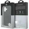 Mercedes Plain Smooth Leather MagSafe dėklas Apple iPhone 17 juodos spalvos