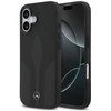 Dėklas Mercedes Leather The Move MagSafe skirtas Apple iPhone 17 juodos spalvos