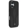 Dėklas Mercedes Leather The Move MagSafe skirtas Apple iPhone 17 juodos spalvos